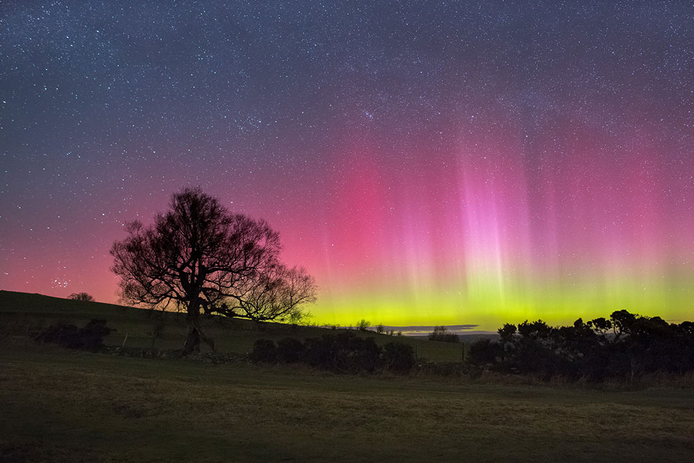 Northern Lights in the Brecon Beacons