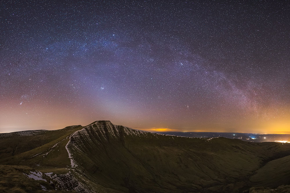 The Brecon Beacons at night 
