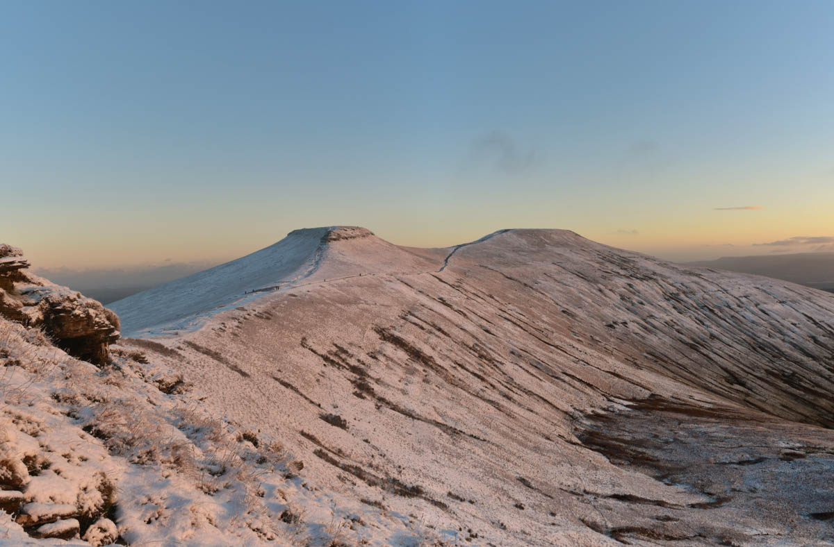 Brecon Beacons National Park in the snow 