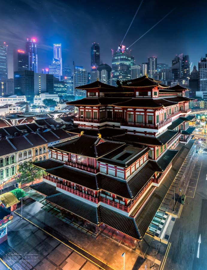 Singapore Skyline by Night