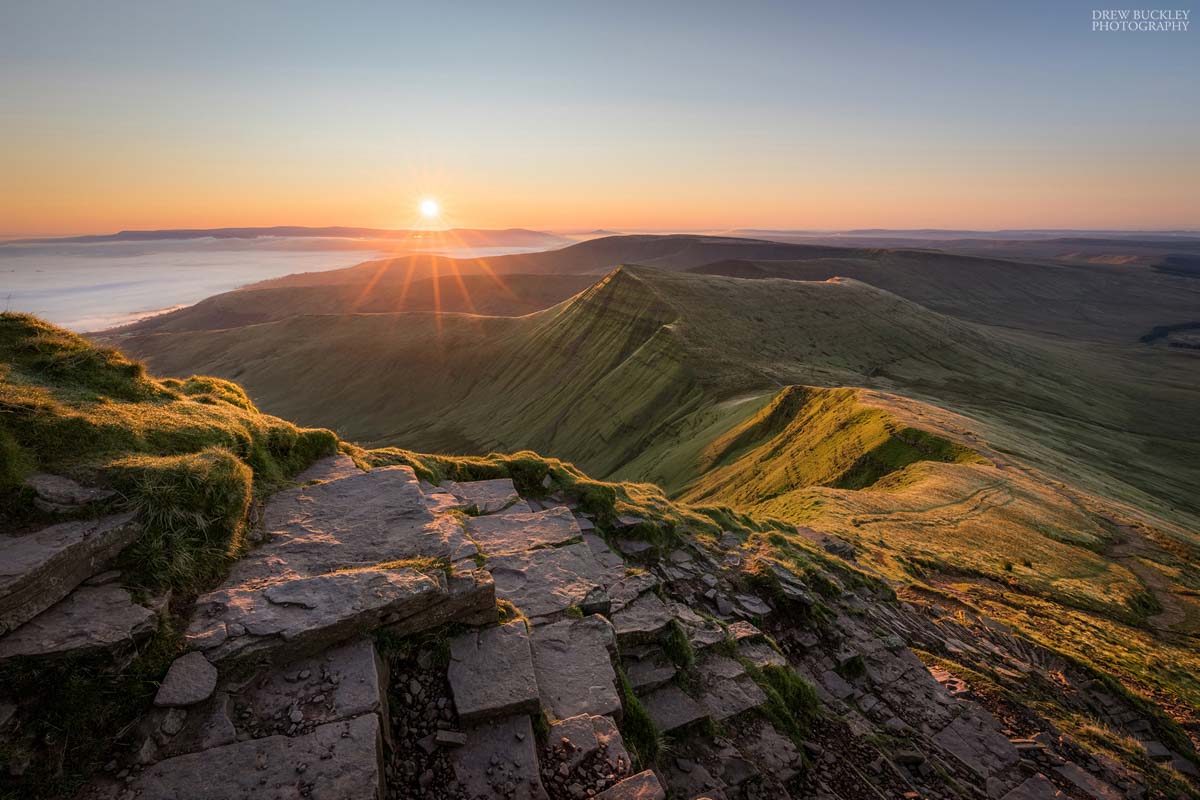 Sunrise over the Brecon Beacons