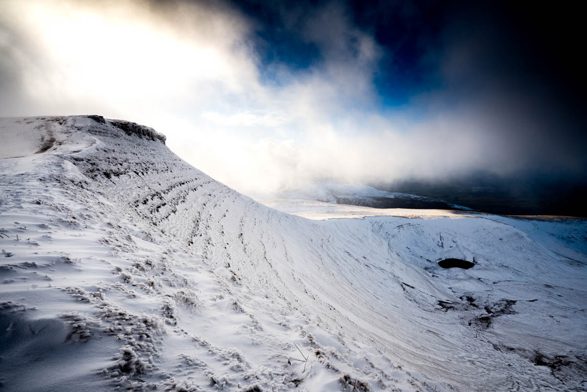 Corn Du in the snow, Brecon Beacons National Park