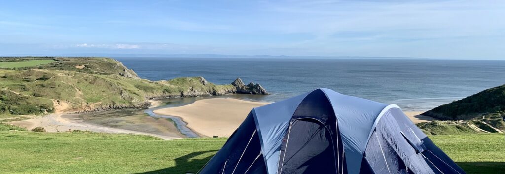 Three Cliffs Bay Campsite, Gower Peninsula